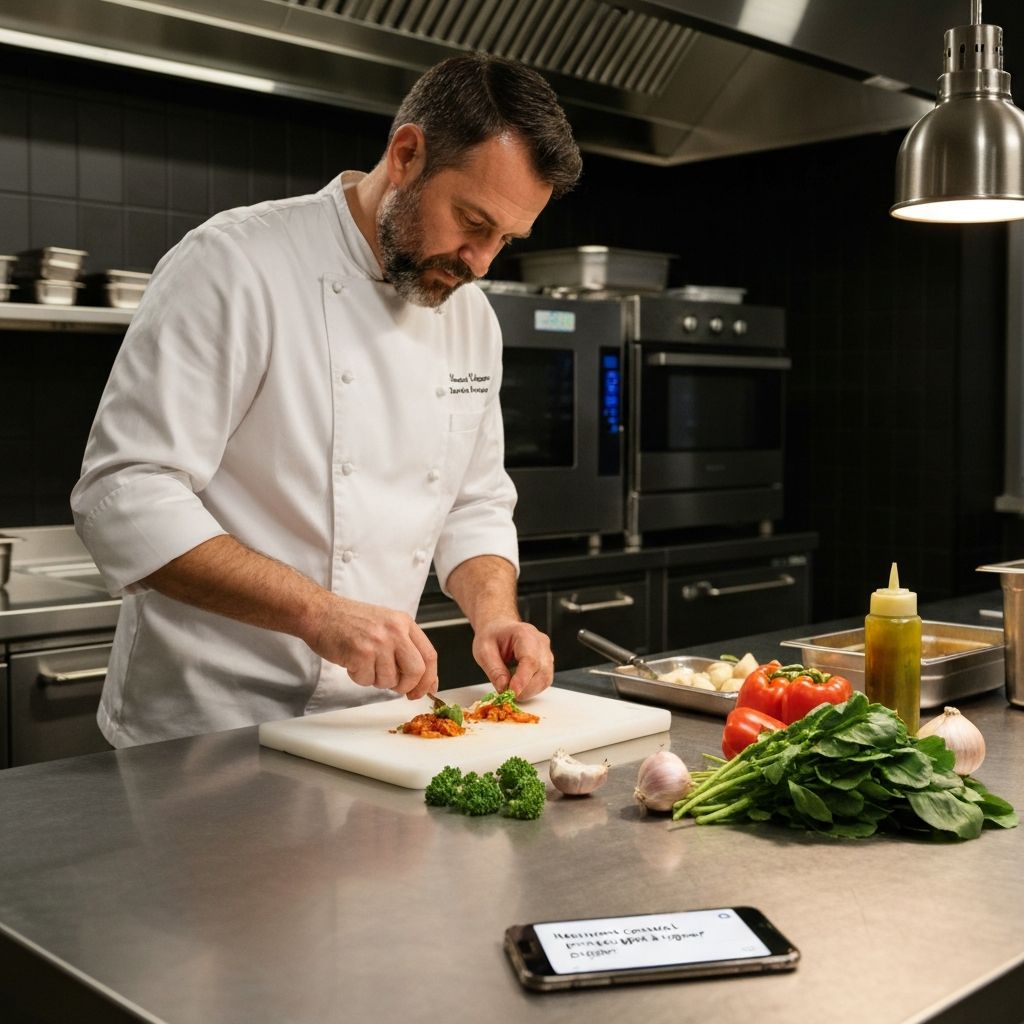 Tablette iPad affichant une mise en scène de mariage avec Traiteur.pics